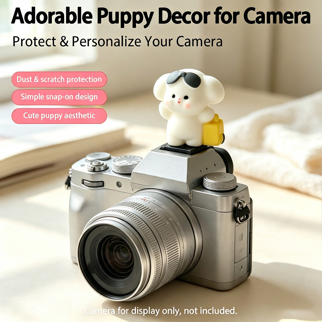 Cute 3D Puppy Camera Hot Shoe  - Canon Camera Eos R50 review and price
